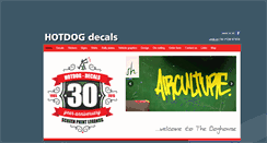 Desktop Screenshot of hotdog-decals.com