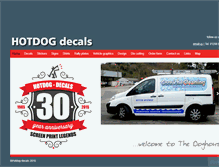 Tablet Screenshot of hotdog-decals.com